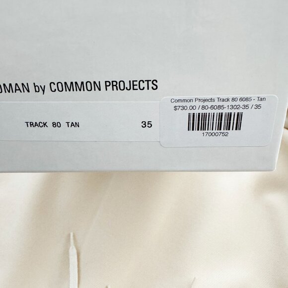 Common Projects Track 80 Sneaker in Tan, size 35 - Picture 9 of 11